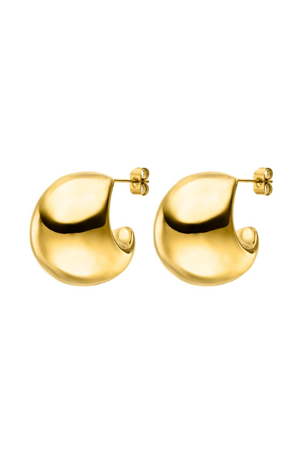 Avenue Chunky Hoops 18K Gold Plated | Paul Valentine