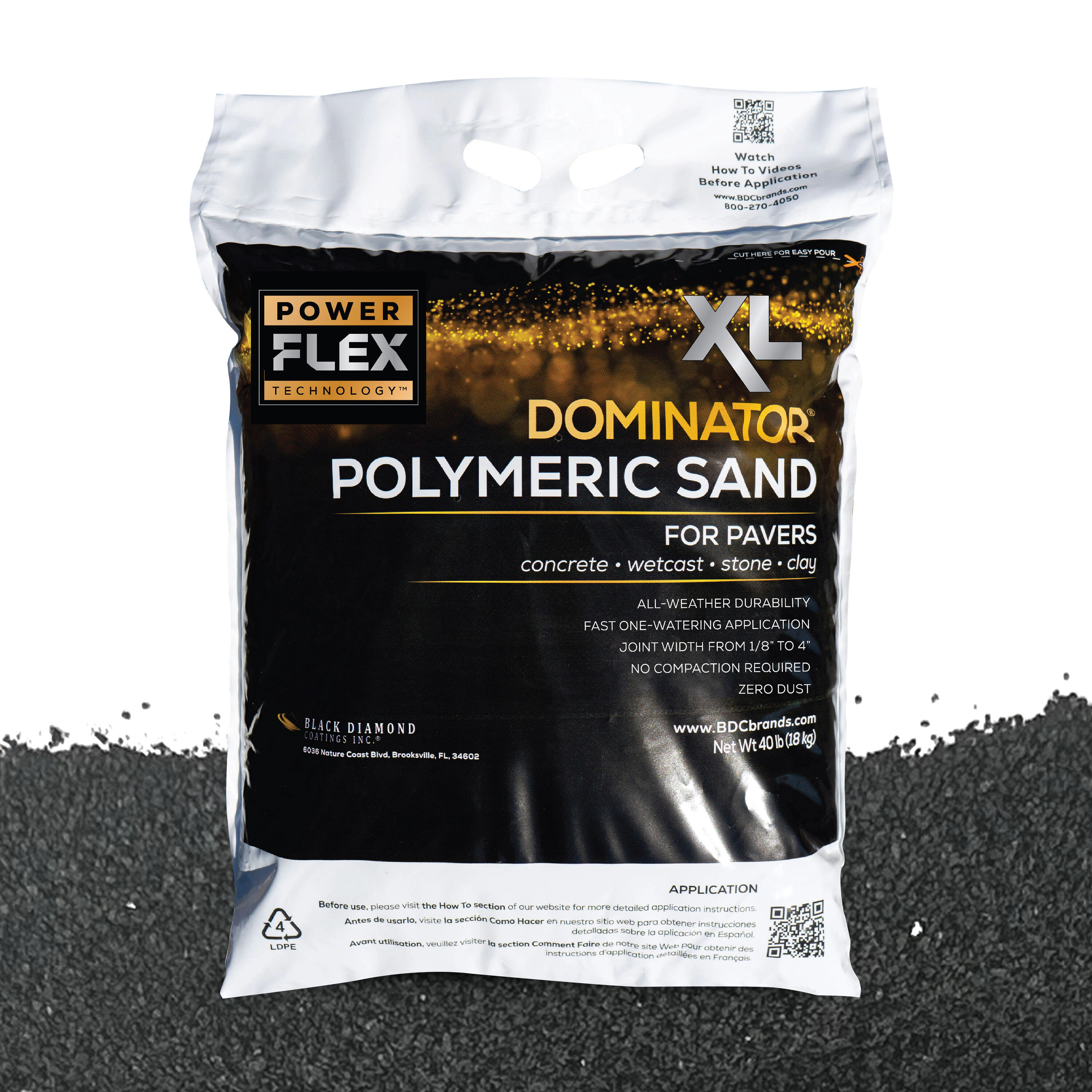 DOMINATOR 40 Pound(s) Charcoal Gray Paver Polymeric Sand | DPSXL40CG | Lowe's