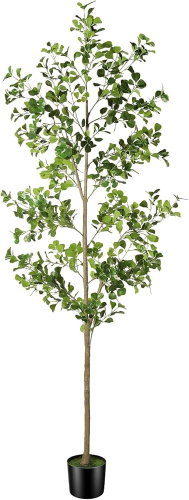 Black Olive Tree 7FT, Tall Artificial Olive Trees with Fake Moss, Fake Olive Tree with Natural Tr... | Amazon (US)