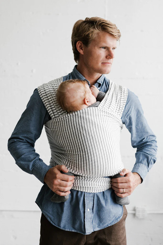 Natural & Grey Stripe Wrap | Solly Baby