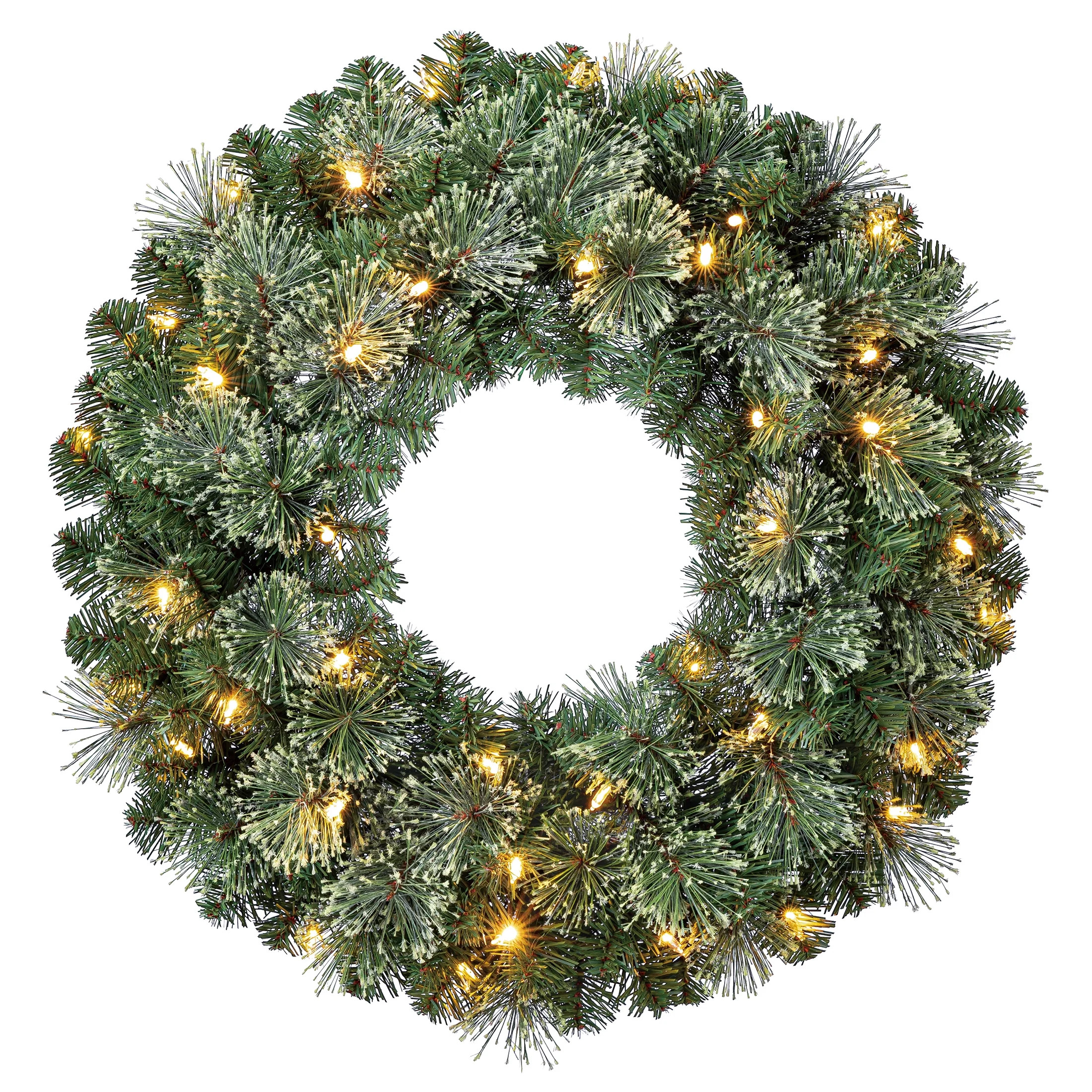 Liberty Color-Changing Pre-Lit LED Battery-Powered Artificial Christmas Wreath with Timer, 24", b... | Walmart (US)