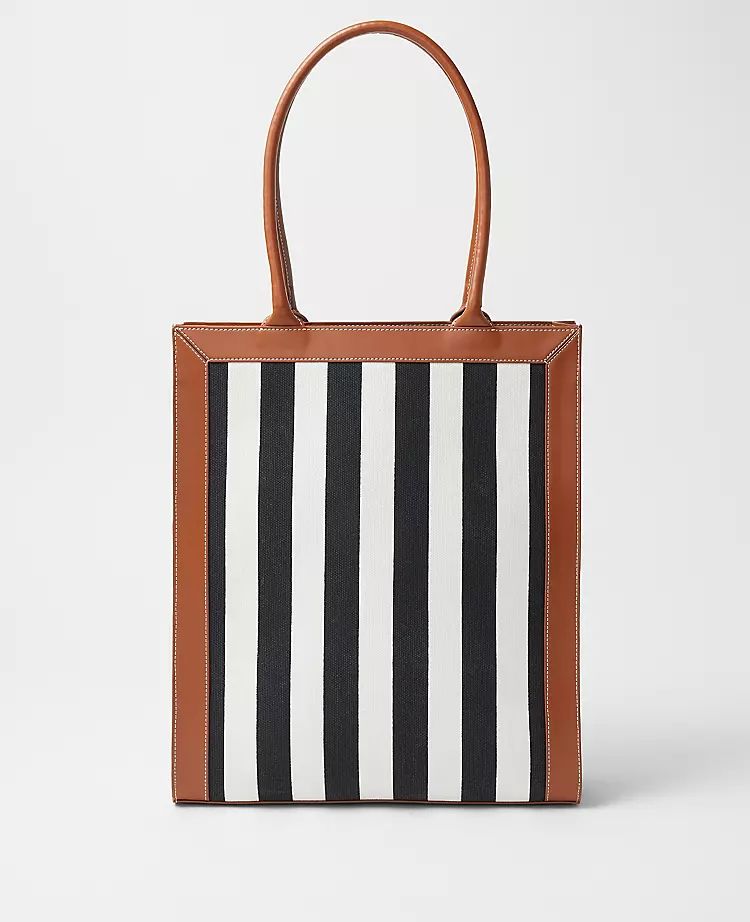 AT Weekend Striped Tote Bag | Ann Taylor (US)