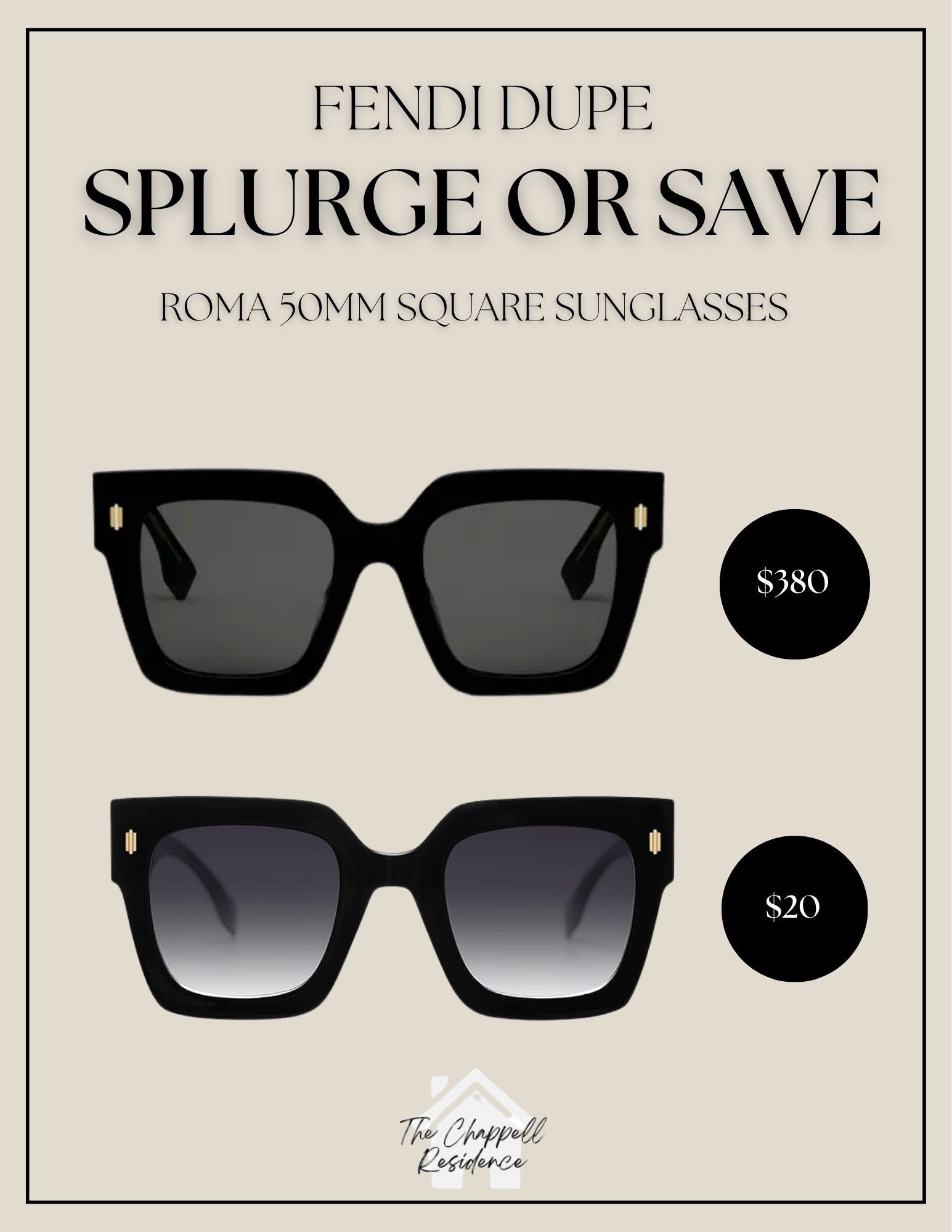 Fendi Roma 50mm Square Sunglasses Dupe

#LTKootd #LTKU #LTKgrwm