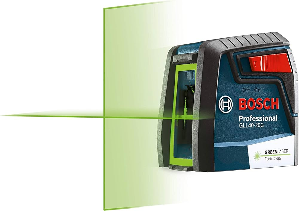 Bosch GLL40-20G 40ft Green-Beam Self-Leveling Cross-Line Laser with VisiMax Technology, 360 Degre... | Amazon (US)