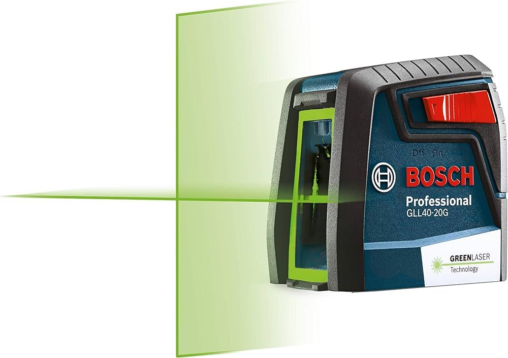 Bosch GLL40-20G 40ft Green-Beam Self-Leveling Cross-Line Laser with VisiMax Technology, 360 Degre... | Amazon (US)