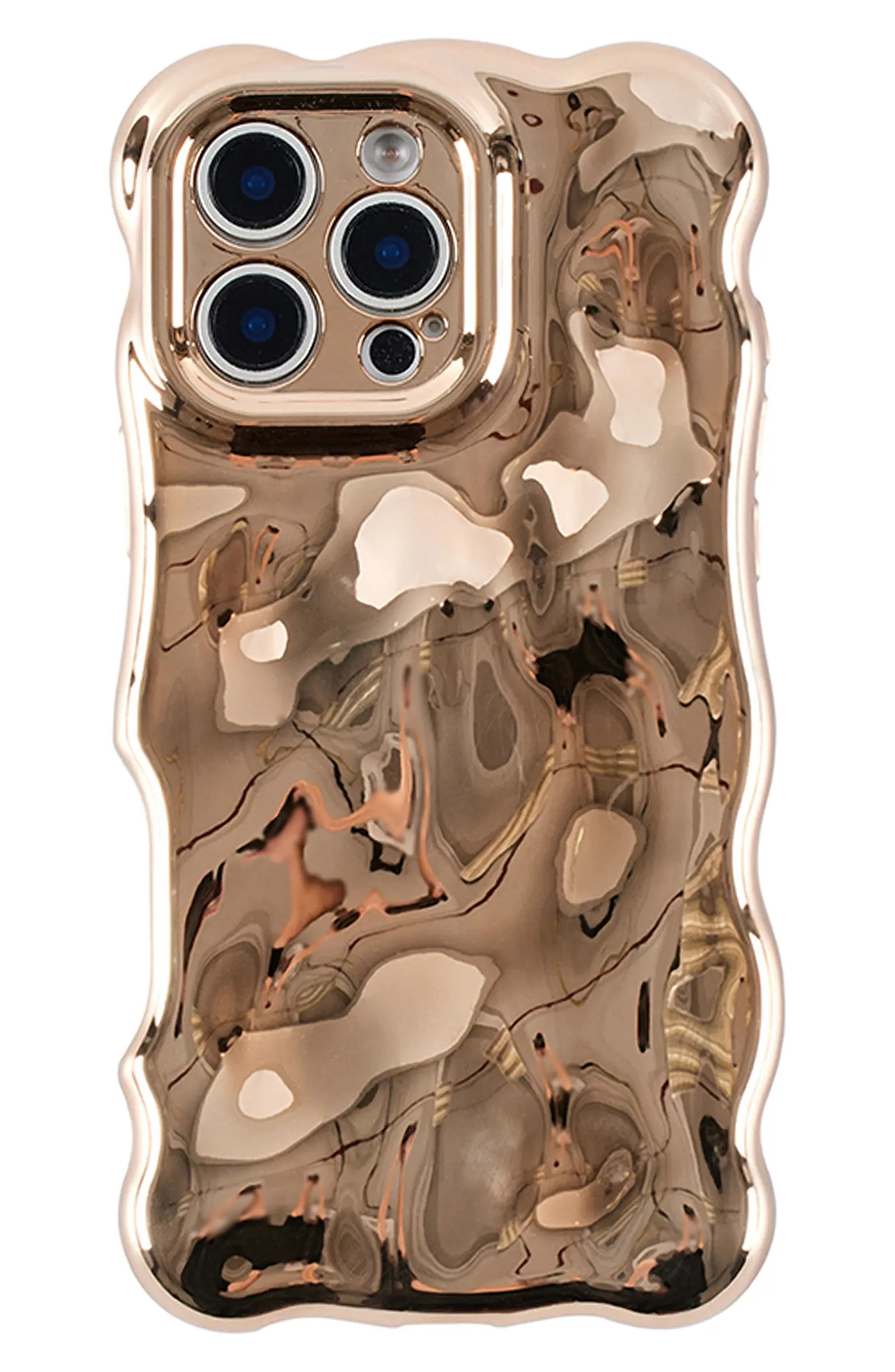 Glossy Gold Bubbles iPhone 16 Pro Case | Nordstrom Rack