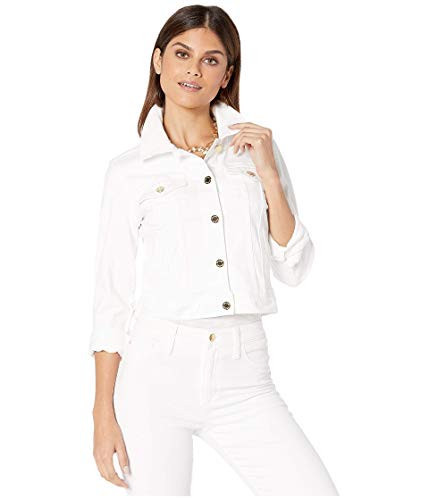 Lilly Pulitzer Seaspray Denim Jacket Resort White XL | Amazon (US)
