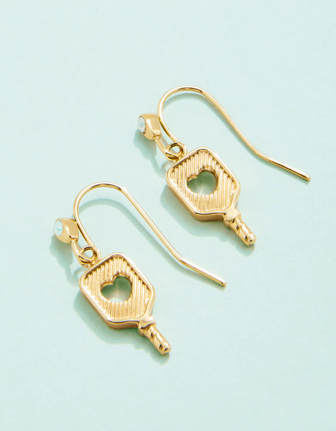 Pickleball Paddle Earrings Gold | Spartina 449