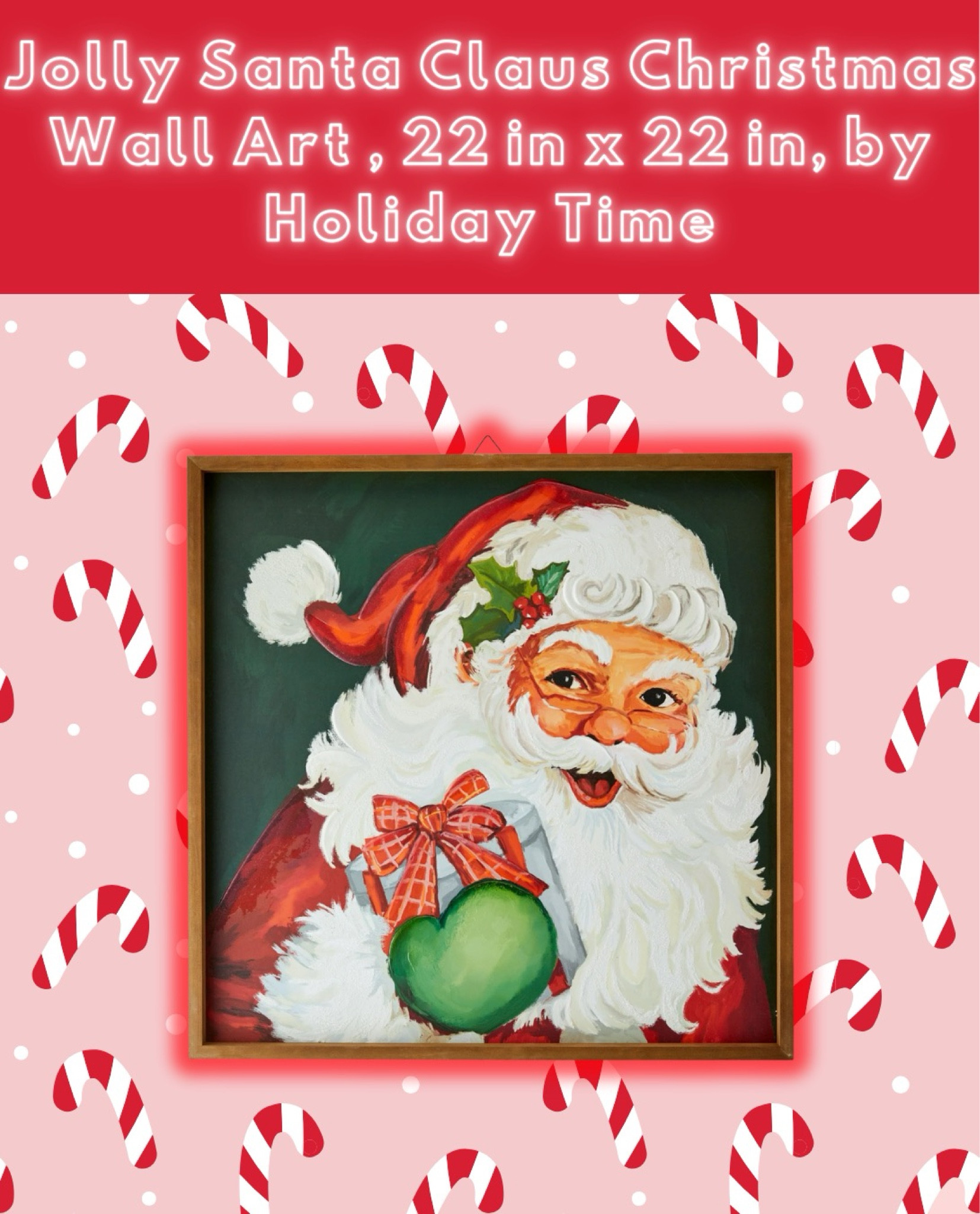 🎅✨ Add a touch of jolly cheer to your walls with this Santa wall art! Featuring a reclaimed wood frame and a beautifully embroidered paper print, it’s the perfect blend of rustic charm and holiday spirit. Whether you’re creating a cozy nook or adding to your seasonal gallery wall, this piece will bring that warm, nostalgic Christmas feel to any room. 🎄❤️

#LTKHome #LTKHoliday #LTKSeasonal