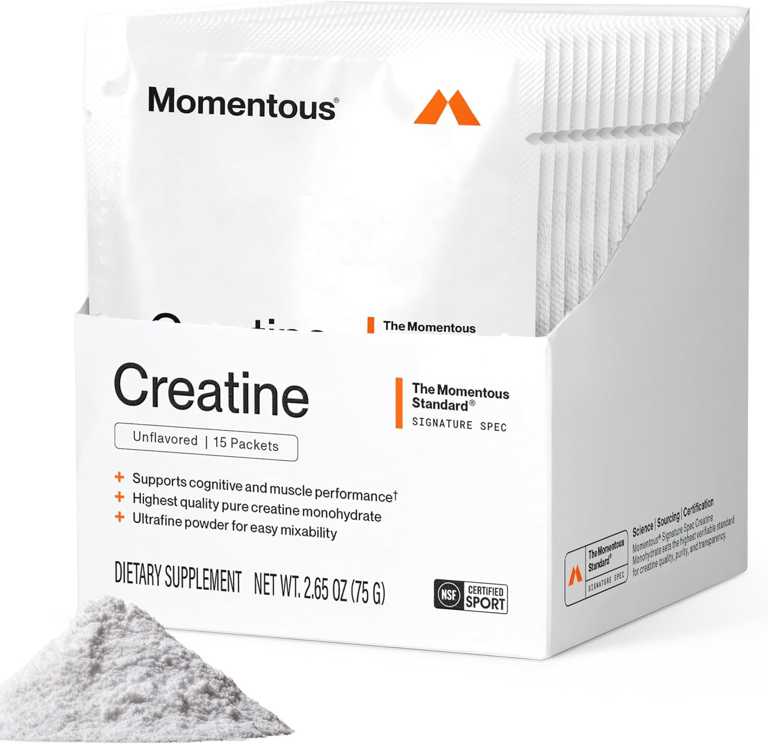 Momentous Creatine Monohydrate Powder, 5g per Serving, Unflavored | Amazon (US)