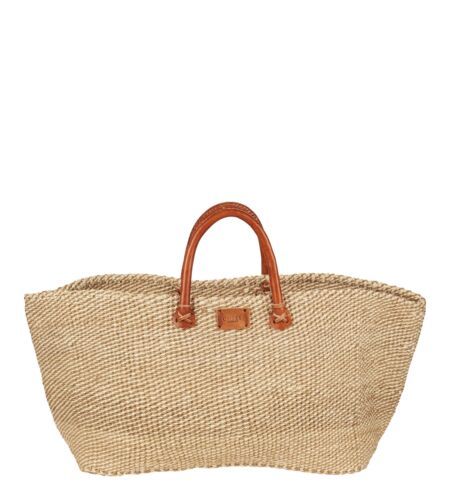 OSPREY LONDON The Kusuka Large Rectangular Woven Basket Bag - Neutral Sisal &...  | eBay | eBay UK