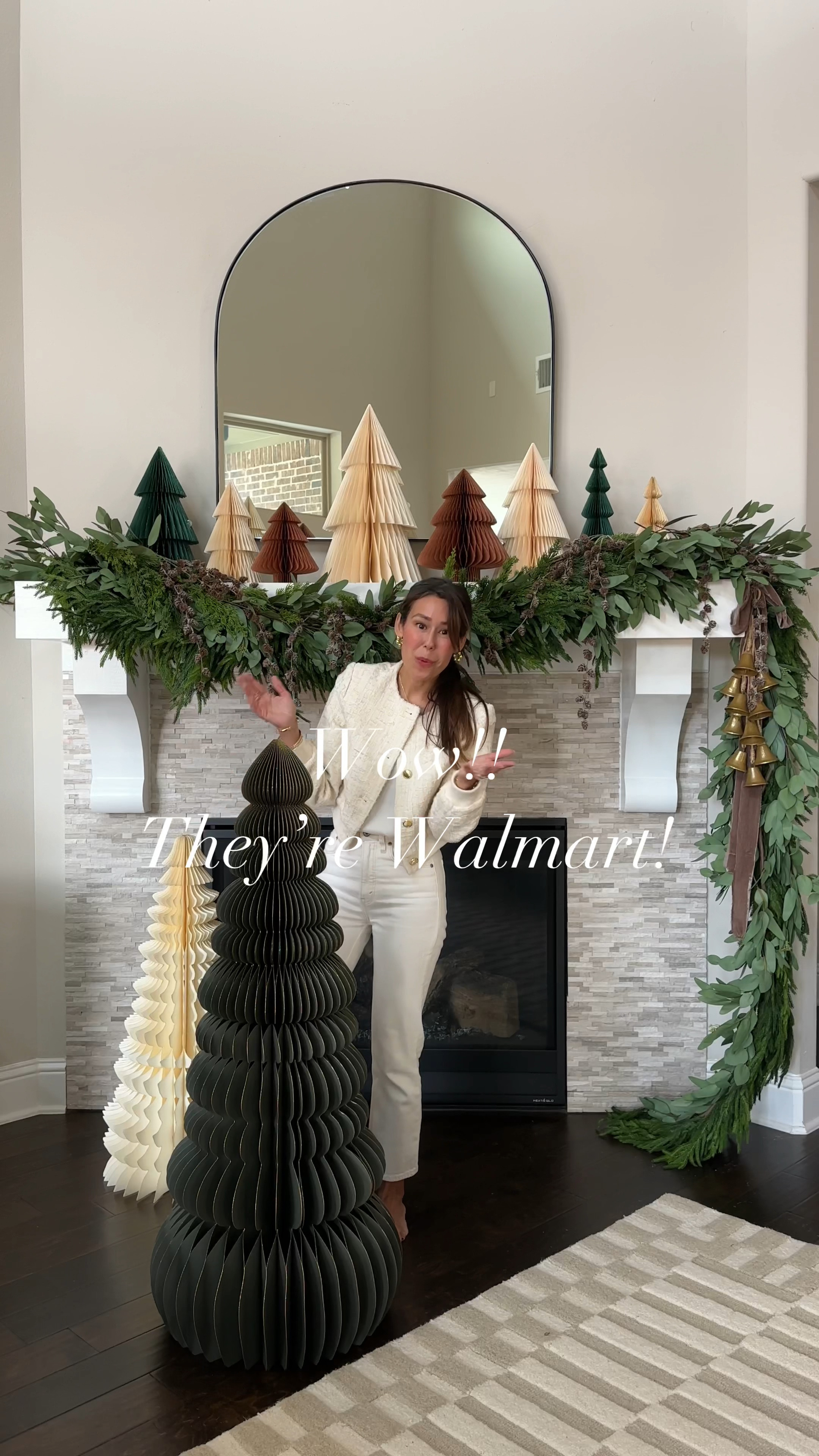 Wow is all I can say! These gorgeous honeycomb tall trees are amazing and they’re a fraction of the cost than the designer version. Don’t wait b/c these are already going FAST!! Holiday Mantel, mantel styling. Holiday decor, Christmas mantel, Christmas decor, garland.

👉👉 new on the blog: how I styled my holiday mantel this year! 

#LTKVideo #LTKHome #LTKHoliday