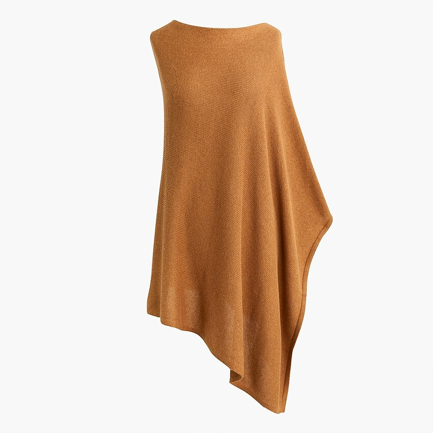 Cotton-cashmere triangle sweater-poncho | J.Crew Factory