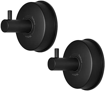 YOHOM Suction Cup Hooks Shower Towel Holder Stainless Steel Vacuum Bathroom Shower Hook Suction T... | Amazon (US)