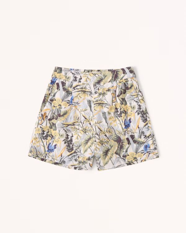 Linen-Blend Pull-On Shorts | Abercrombie & Fitch (US)