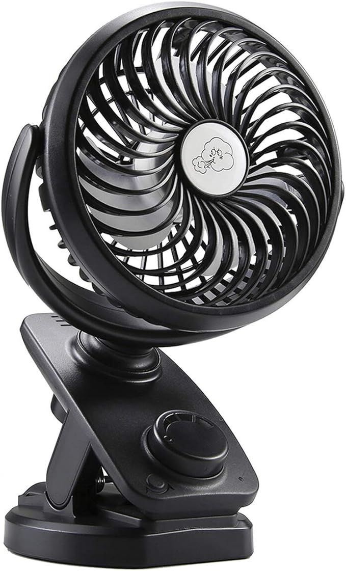 COMLIFE F170 Clip On Fan - Auto Oscillation Personal Fan - 5000 mAh Battery Operated Fan, USB Des... | Amazon (US)