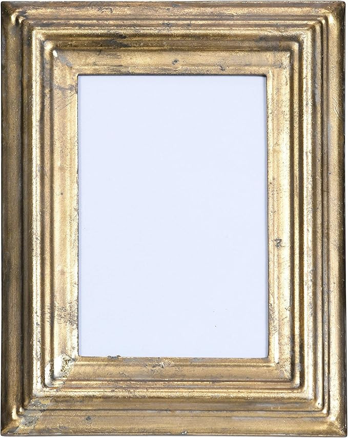 Creative Co-Op Antiqued Gold Metal (Holds a 4" x 6") Picture Frame | Amazon (US)