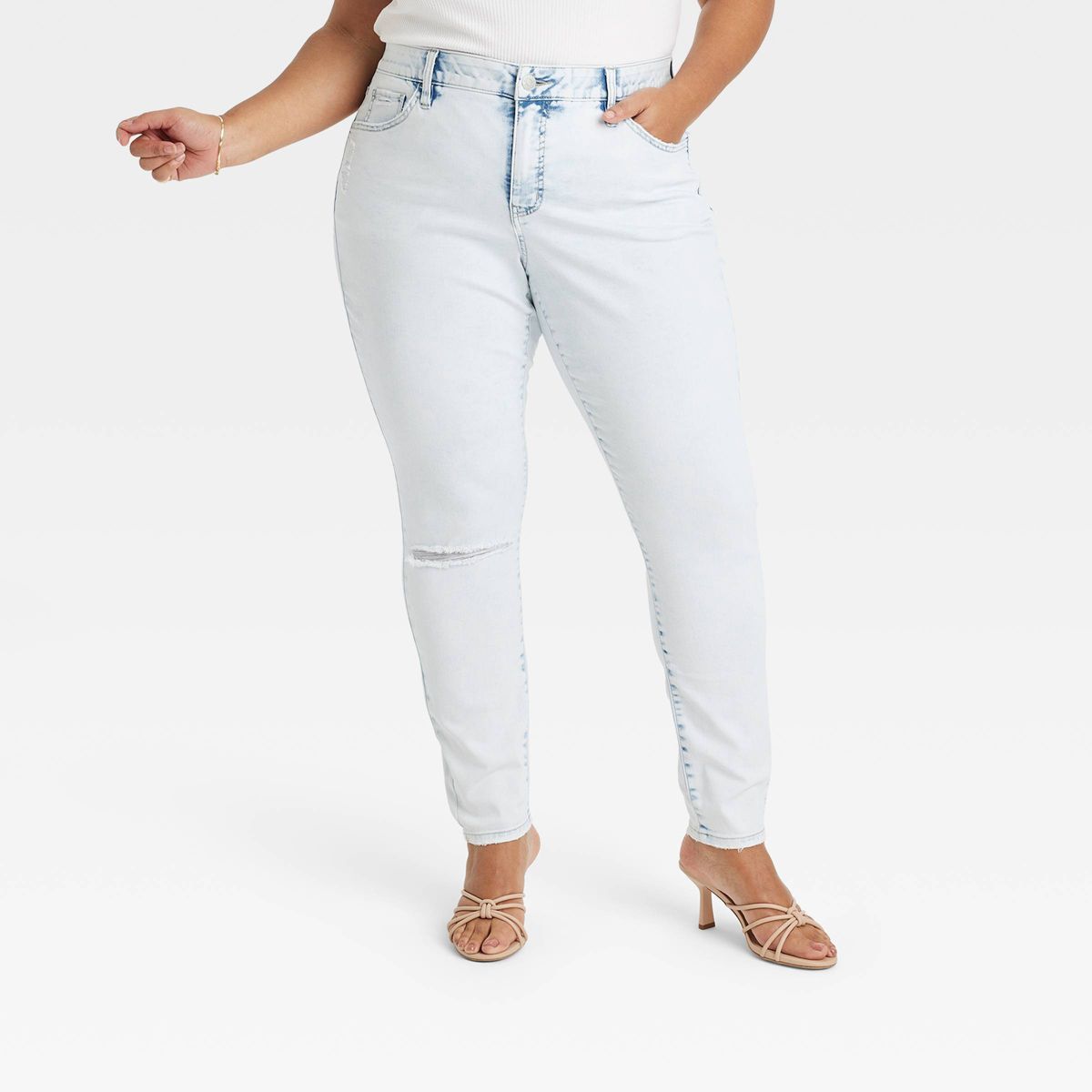 Women's Mid-Rise Skinny Jeans - Ava & Viv™ | Target