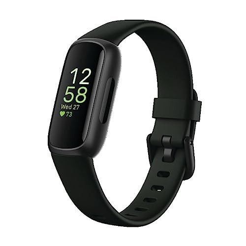 Fitbit Inspire 3 Health &-Fitness-Tracker with Stress Management, Workout Intensity, Sleep Tracking, 24/7 Heart Rate and more, Midnight Zen/Black One Size (S & L Bands Included) | Amazon (US)