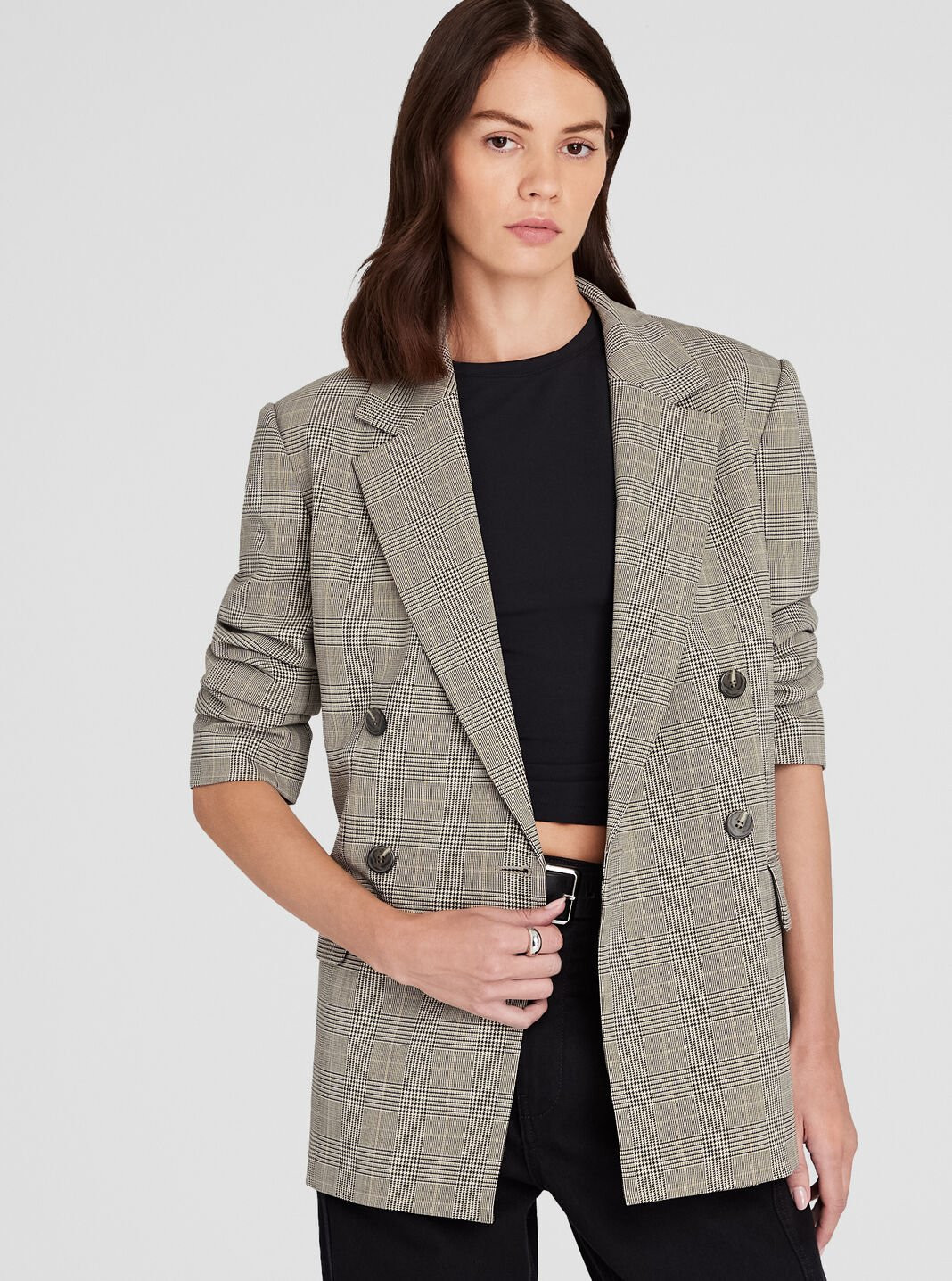 Relaxed Double-Breasted Wool Blazer | Club Monaco (Global)