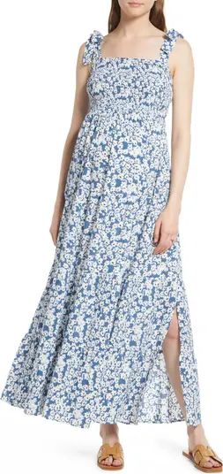 Angel Maternity Shoulder Tie Maternity Maxi Dress | Nordstrom | Nordstrom