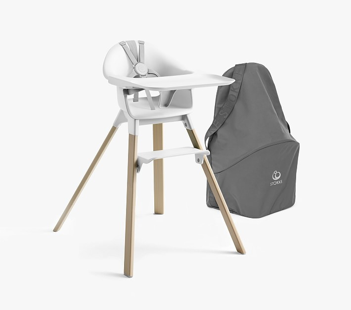 Stokke Clikk White &amp;amp; Travel Bag Bundle | Pottery Barn Kids