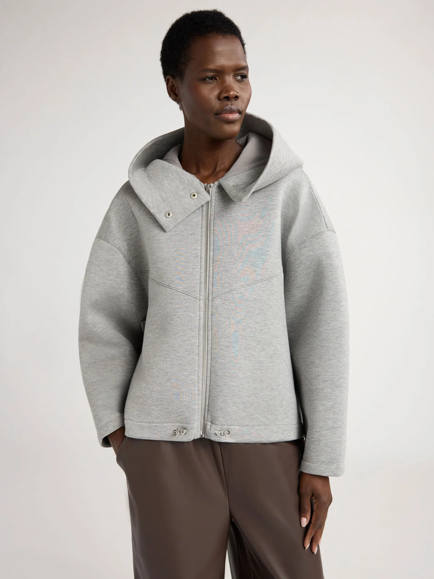 Scoop Women’s and Women's Plus Scuba Knit Hooded Jacket, Sizes XS-4X | Walmart (US)