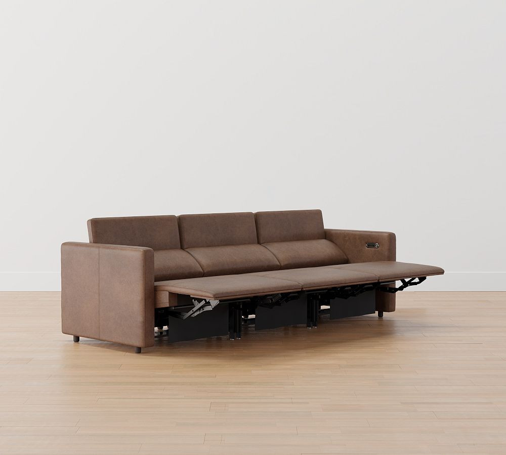 Tucker Leather Power Reclining Sofa | Pottery Barn (US)