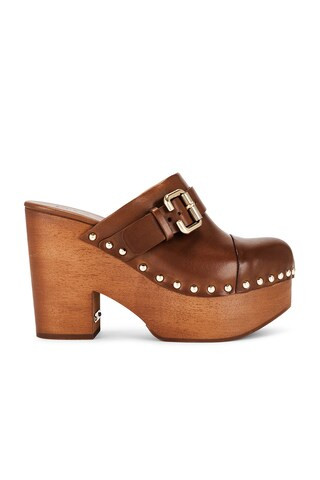 Chloe Jeannette Clog in Brown | FWRD 