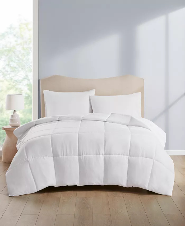 Home Design Solid Reversible Down-Alternative Comforter, Full/Queen, Created for Macy's & Reviews... | Macys (US)