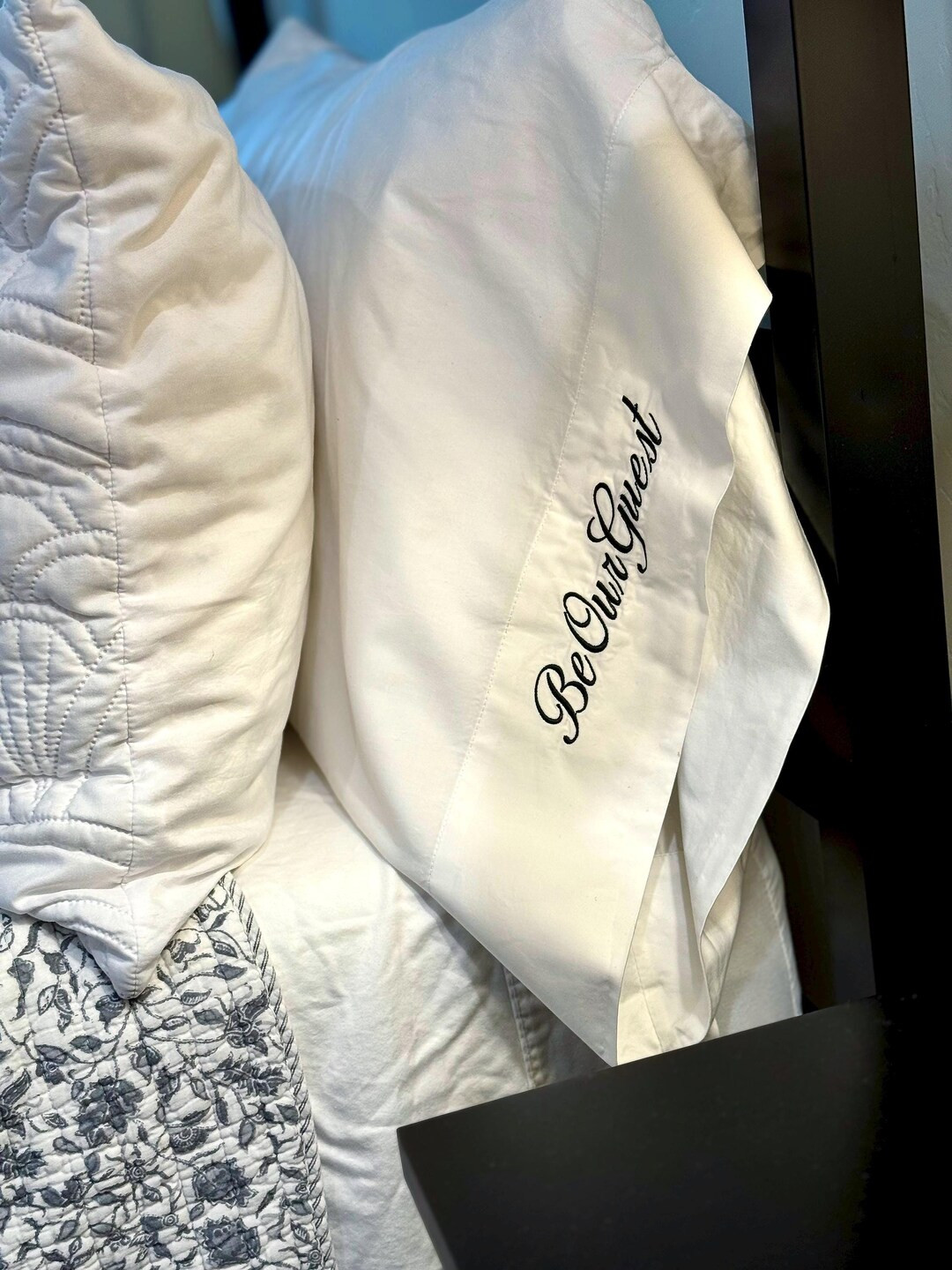 Be Our Guest Embroidered King Pillowcase – Customize - Etsy | Etsy (US)