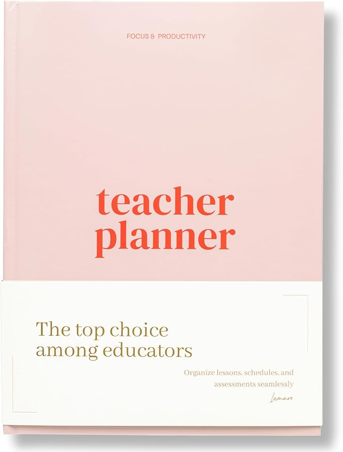 Lamare Teacher Planner 2026-2027 – Hardcover Undated Planner & Lesson Planner Book for Teachers... | Amazon (US)
