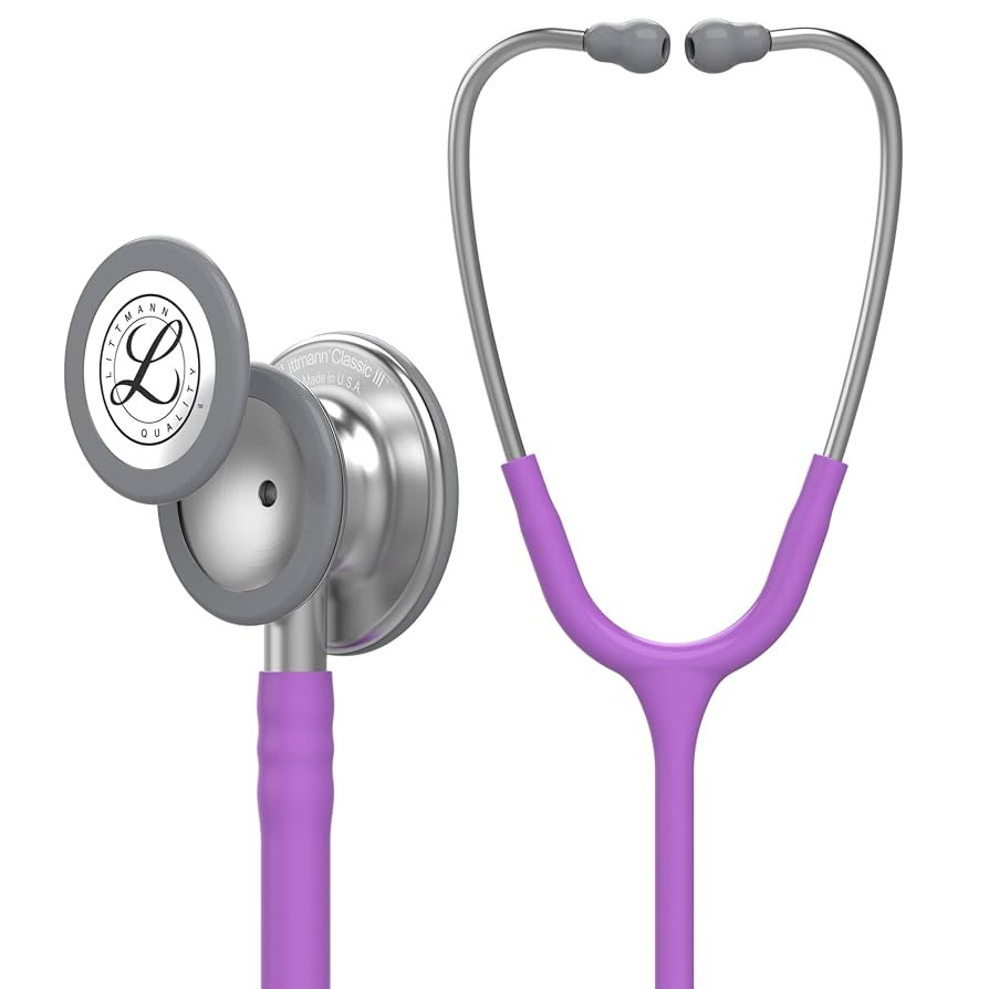 3M Littmann Classic III Monitoring Stethoscope, 5832, More Than 2X as Loud, Weighs Less, Stainles... | Amazon (US)
