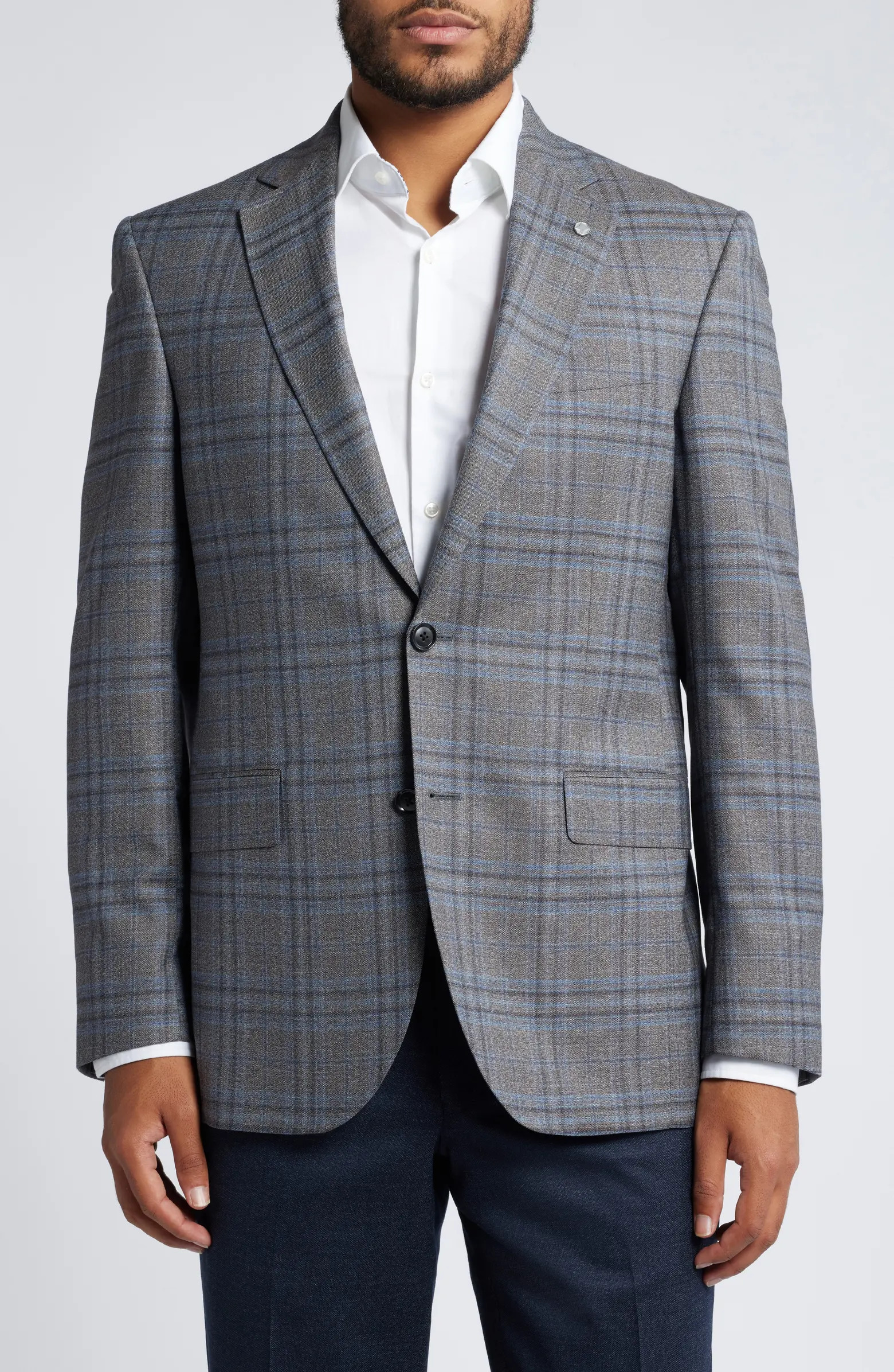 Ted Baker London Jay Deco Plaid Slim Fit Wool Sport Coat | Nordstrom | Nordstrom