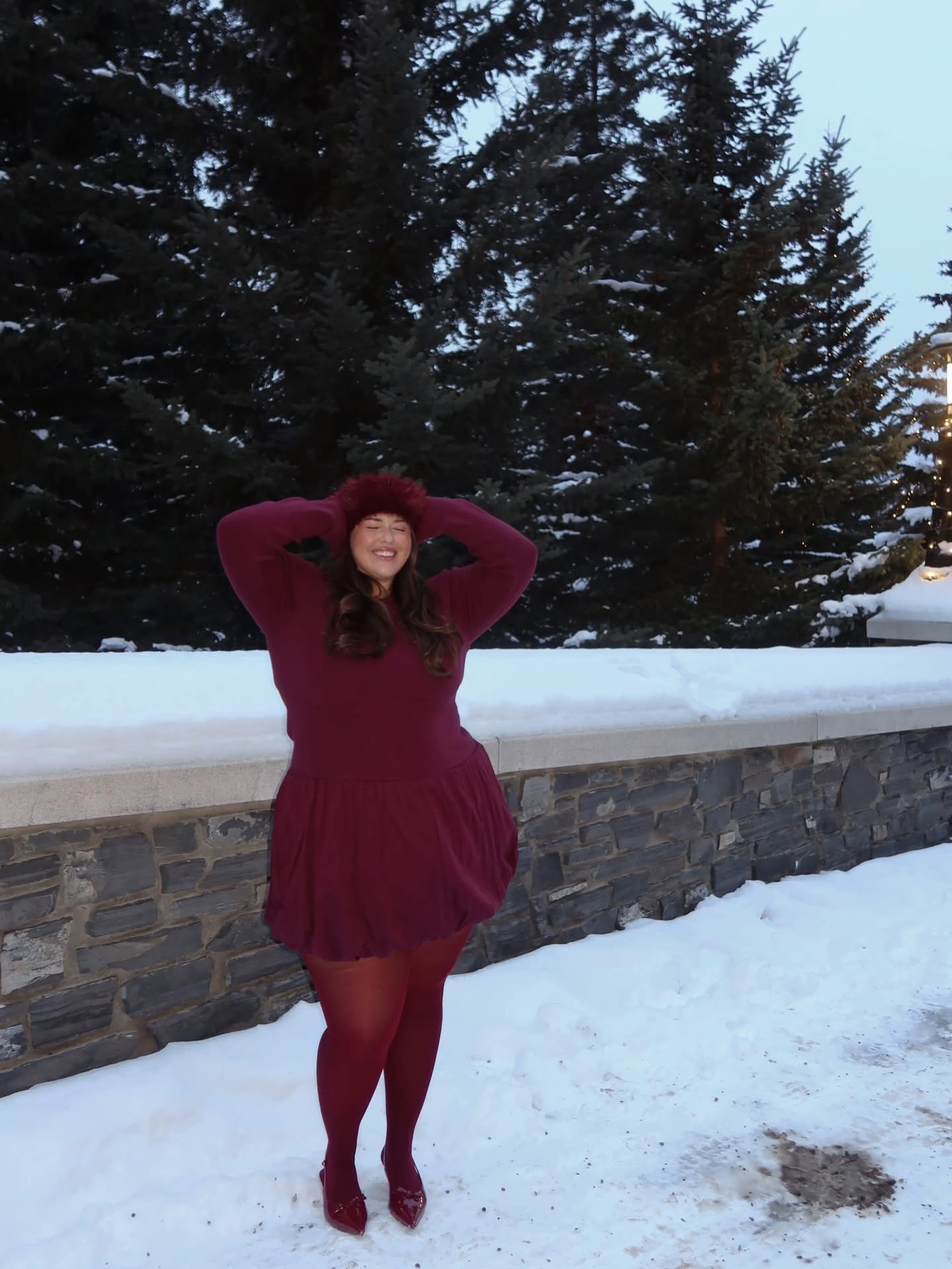 winter ootd🍷

Plus size dress, mini dress, tights, plus size outfit 

#LTKPlusSize #LTKMidsize #LTKootd