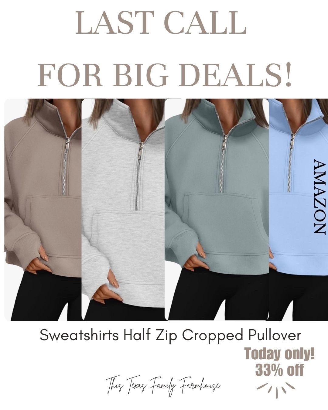 Last call for Prime Day Deals!! These sweatshirt half zip pullover comes in 30 different colors and is 33% off right now! 

#cozyoutfit #fallstyle #wintervibes #amazonfinds 

#LTKStyleTip #LTKFindsUnder50 #LTKSaleAlert