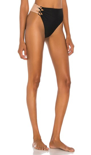 Andres High Waist Bottom in Black & Nude | Revolve Clothing (Global)