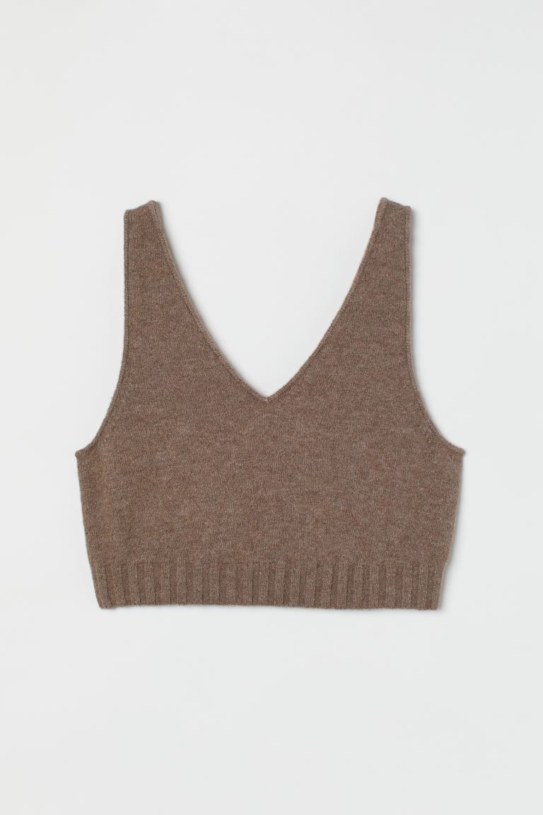 Fine-knit Crop Sweater Vest | H&M (US, CA, MX)