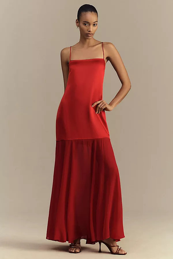 Moraya Drop-Waist Maxi Dress | Anthropologie (US)