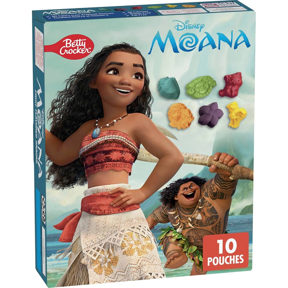 Disney Moana Fruit Flavored Snacks, Gluten Free, Kids Snacks, 10 Ct, 8 oz | Amazon (US)