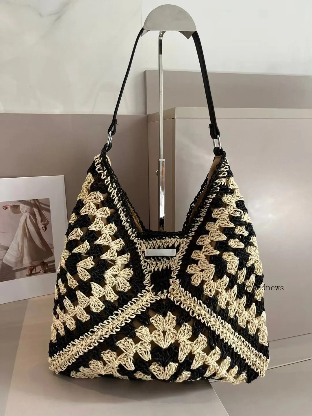 Summer Beach Bags Raffia Straw Large Colorful Female Fashion Woven Shopping Shoulder Bag Hollow O... | DHGate