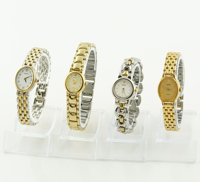 Vintage Women's Pulsar Watch, Seiko Gold Colored Oval Case Watch, Ladies Cocktail Wristwatches, G... | Etsy (US)