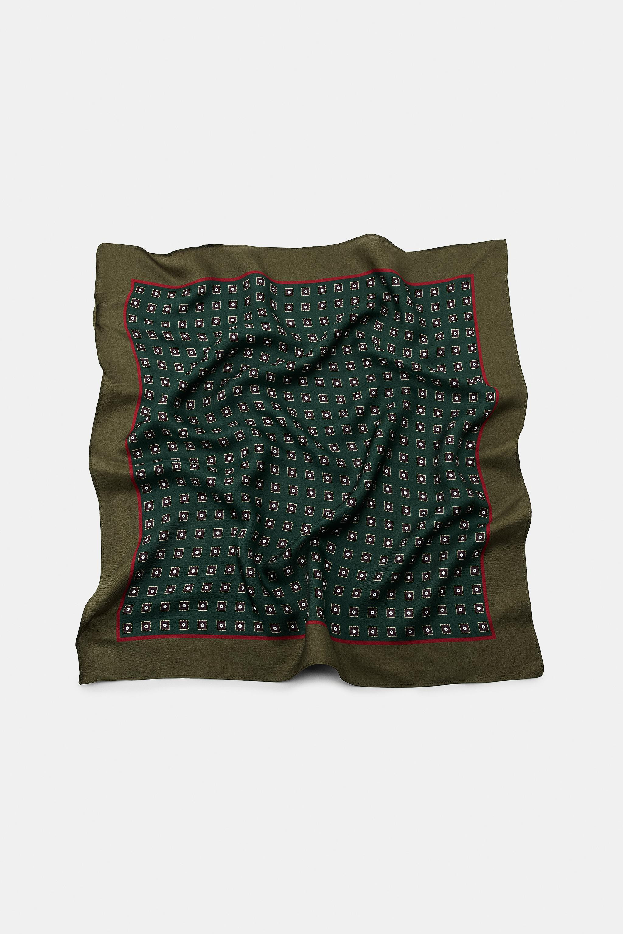 100% SILK PRINT SCARF | Zara US