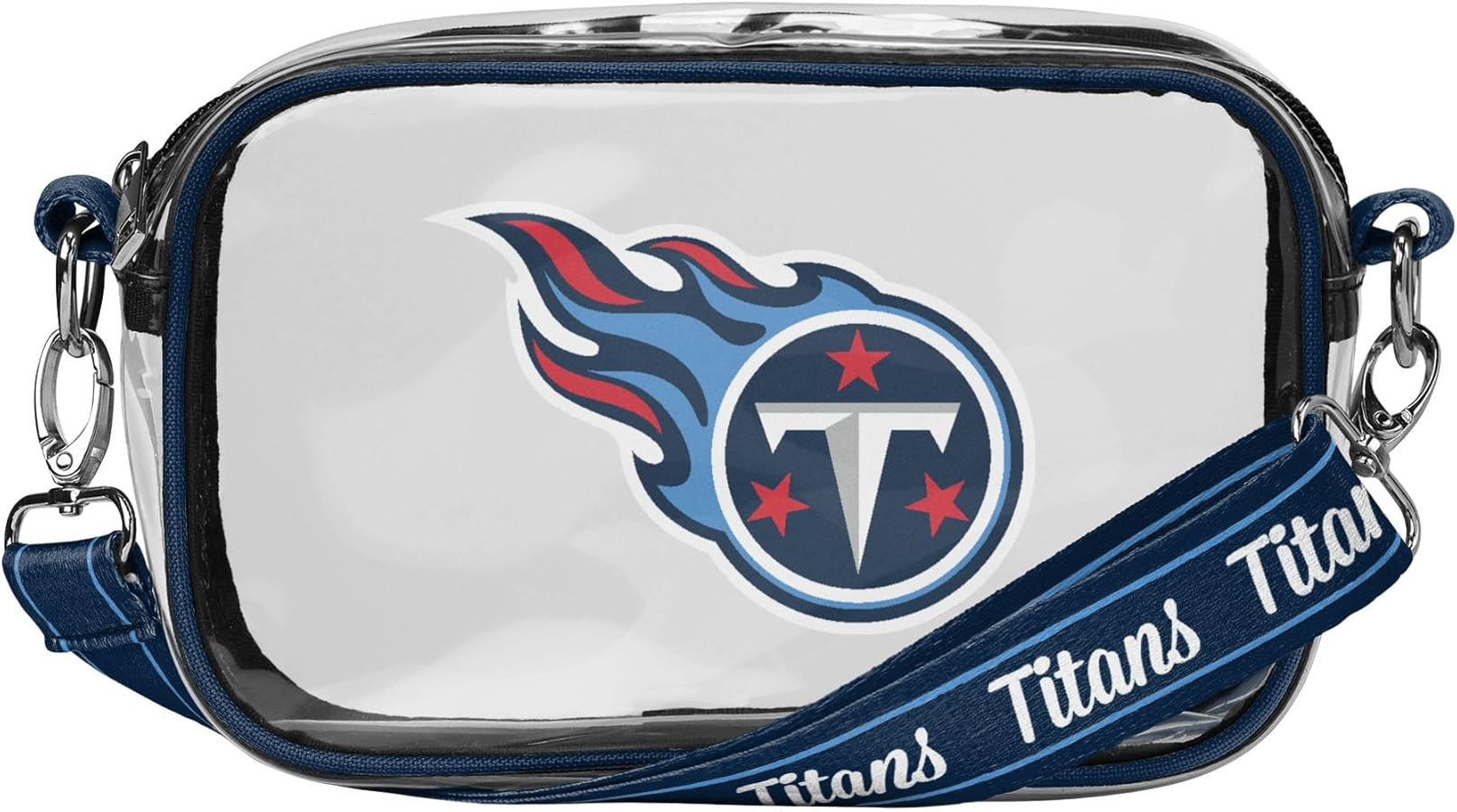FOCO NFL Team Logo Stripe Clear Crossbody Bag | Amazon (US)