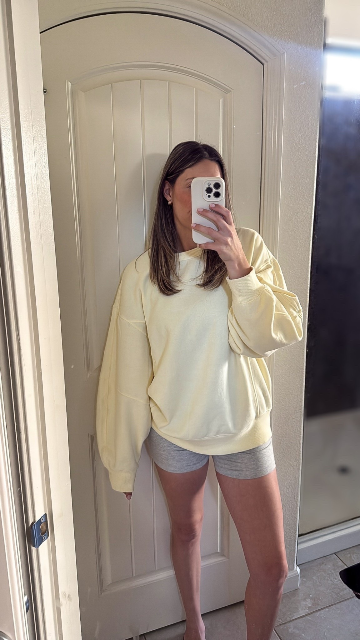 Small sweatshirt, medium shorts 

Lounge set, wfh outfit, mom outfit, errands outfit

#LTKxAerie #LTKootd #LTKmomlife