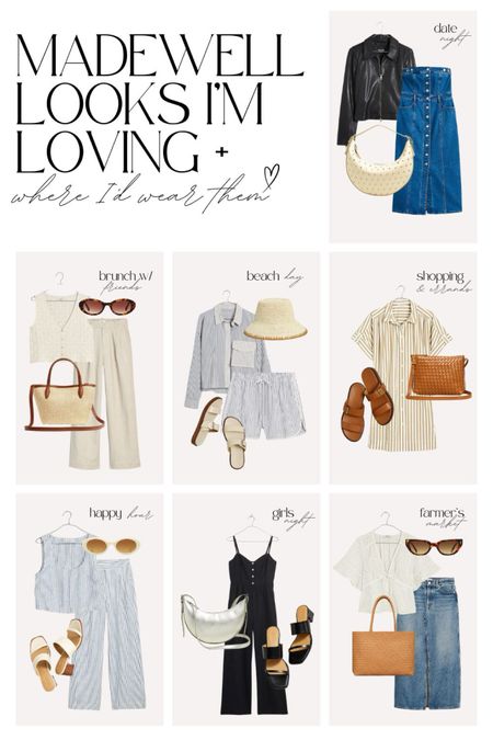 Madewell looks I’m loving + where I’d wear them!




Brunch outfit, date night outfit, weekend outfit, casual outfit, girl’s night outfit, denim dress, leather jacket, linen pants, sweater vest top, matching set, beach outfit, striped dress, jumpsuit, denim midi skirt, white eyelet top, vacation outfits 

#LTKtravel #LTKstyletip