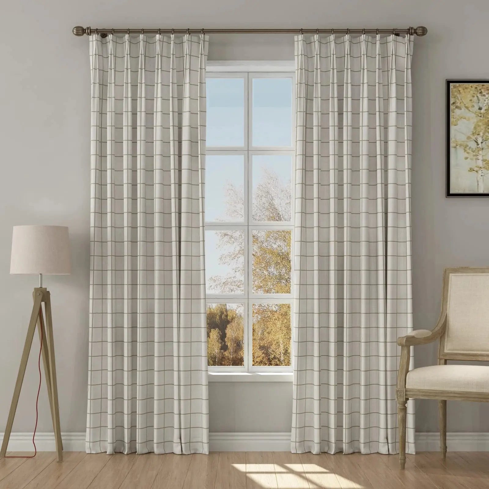Windowpane white beige W16 | TWOPAGES