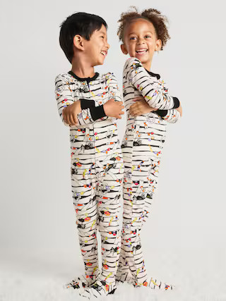 Matching Unisex 2-Way-Zip Snug-Fit Pajama One-Piece for Toddler & Baby | Old Navy (US)