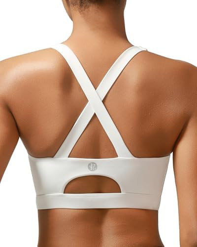 RUNNING GIRL Sports Bra for Women High Support,Molded Cup Strappy Running Sports Bras with Sewn i... | Amazon (US)