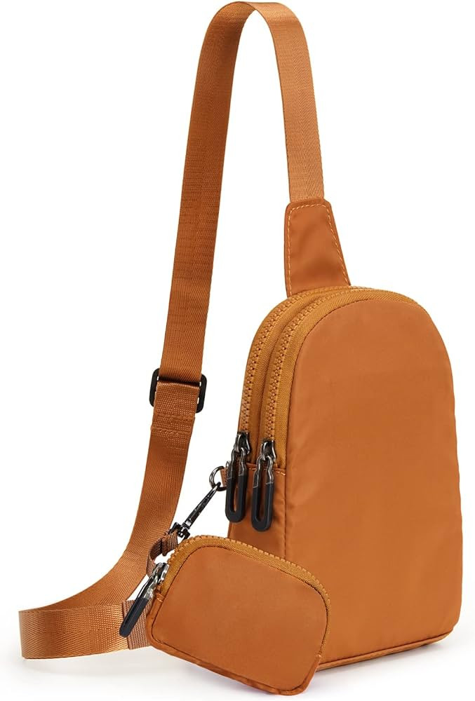 Newshows RFID Blocking Sling Bag for Women Lightweight Small Nylon Fanny Packs Crossbody Chest Bags  | Amazon (US)